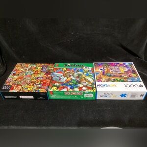 Three Puzzles, 1000/1000/550 pieces